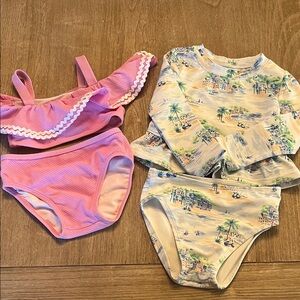 Two precious swimsuits 12-18months
